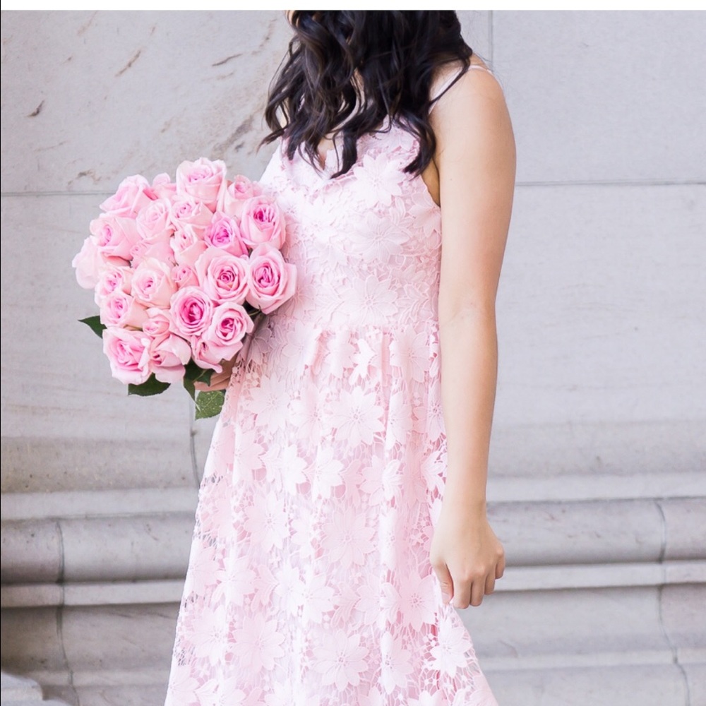 Pink Chicwish Lace Dress